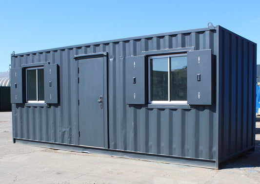 Contenedor de oficina de 20 Pies con 2 ventanas (Ref:1096)