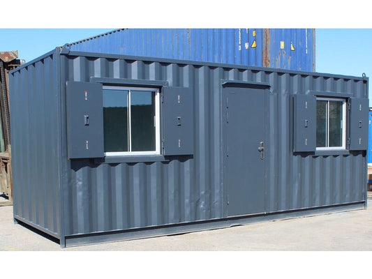 Contenedor de oficina de 20 Pies con 2 ventanas (Ref:1096)